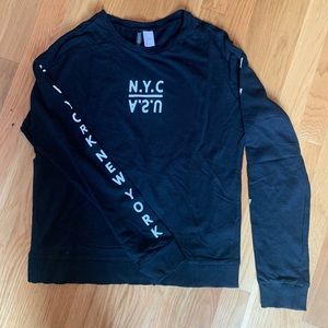 NYC H&M Divided Black Long Sleeve Tee